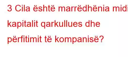 3 Cila është marrëdhënia midis kapitalit qarkullues dhe përfitimit të kompanisë