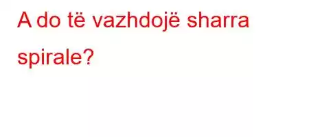 A do të vazhdojë sharra spirale?