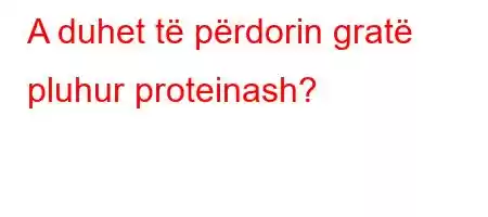 A duhet të përdorin gratë pluhur proteinash?