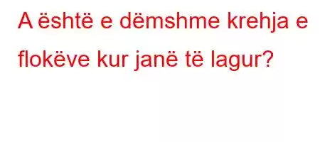 A është e dëmshme krehja e flokëve kur janë të lagur?