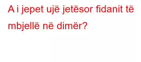 A i jepet ujë jetësor fidanit të mbjellë në dimër?