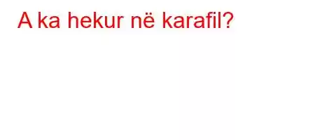 A ka hekur në karafil?