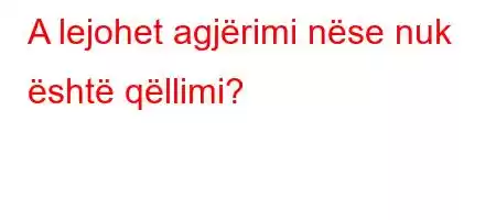 A lejohet agjërimi nëse nuk është qëllimi?