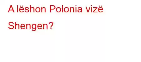 A lëshon Polonia vizë Shengen?