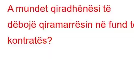 A mundet qiradhënësi të dëbojë qiramarrësin në fund të kontratës?