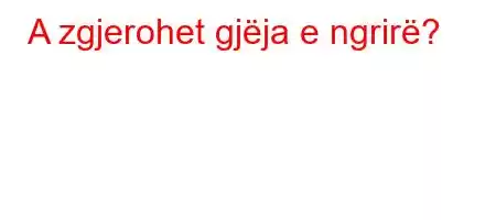 A zgjerohet gjëja e ngrirë?