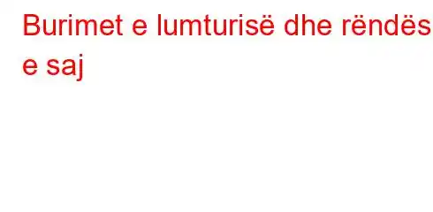 Burimet e lumturisë dhe rëndësia e saj