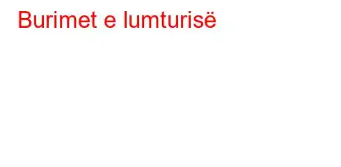 Burimet e lumturisë