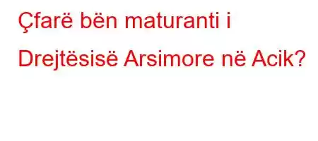 Çfarë bën maturanti i Drejtësisë Arsimore në Acik?