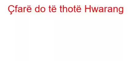 Çfarë do të thotë Hwarang