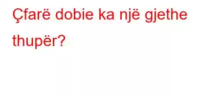 Çfarë dobie ka një gjethe thupër?