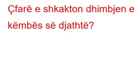 Çfarë e shkakton dhimbjen e këmbës së djathtë?