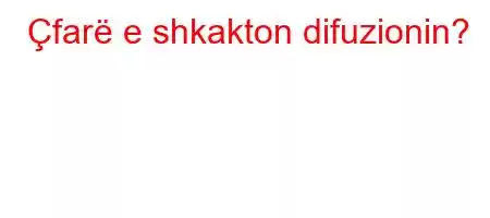 Çfarë e shkakton difuzionin