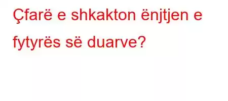 Çfarë e shkakton ënjtjen e fytyrës së duarve?