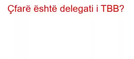 Çfarë është delegati i TBB?