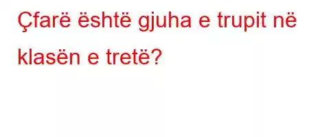 Çfarë është gjuha e trupit në klasën e tretë?