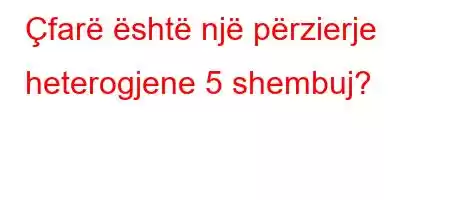 Çfarë është një përzierje heterogjene 5 shembuj