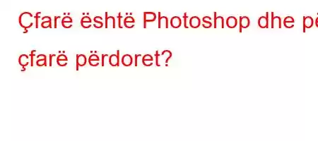 Çfarë është Photoshop dhe për çfarë përdoret?