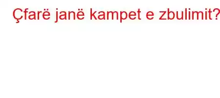 Çfarë janë kampet e zbulimit?