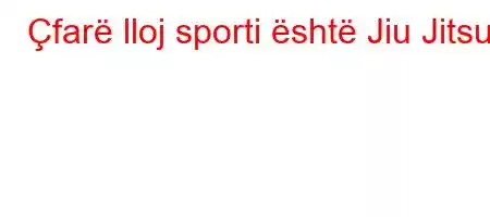 Çfarë lloj sporti është Jiu Jitsu?