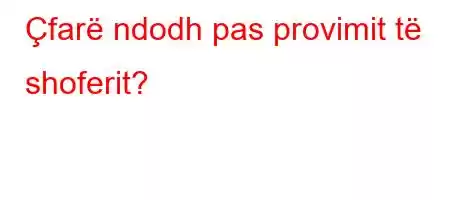 Çfarë ndodh pas provimit të shoferit?