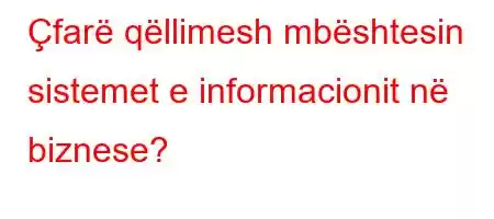 Çfarë qëllimesh mbështesin sistemet e informacionit në biznese?