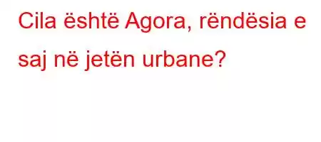 Cila është Agora, rëndësia e saj në jetën urbane?