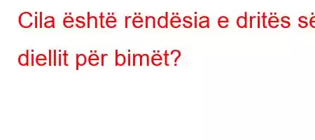 Cila është rëndësia e dritës së diellit për bimët?