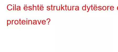 Cila është struktura dytësore e proteinave?