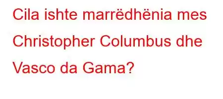 Cila ishte marrëdhënia mes Christopher Columbus dhe Vasco da Gama?