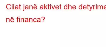 Cilat janë aktivet dhe detyrimet në financa?