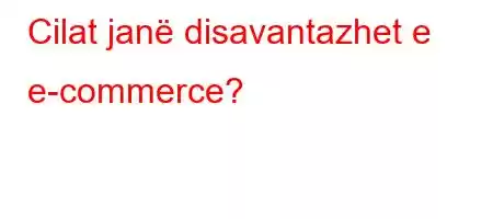 Cilat janë disavantazhet e e-commerce