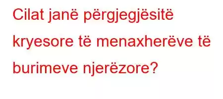 Cilat janë përgjegjësitë kryesore të menaxherëve të burimeve njerëzore?