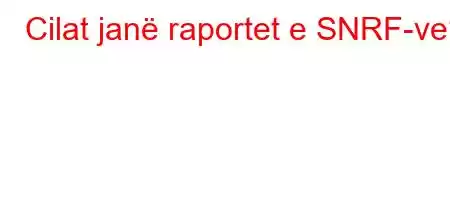 Cilat janë raportet e SNRF-ve?