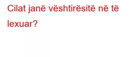 Cilat janë vështirësitë në të lexuar?