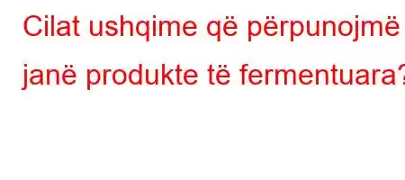 Cilat ushqime që përpunojmë janë produkte të fermentuara?