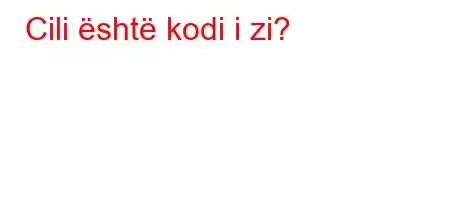 Cili është kodi i zi?