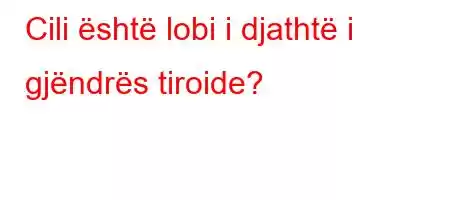 Cili është lobi i djathtë i gjëndrës tiroide?