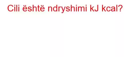 Cili është ndryshimi kJ kcal?