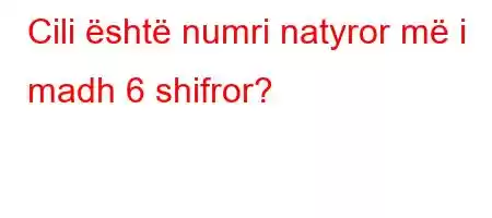 Cili është numri natyror më i madh 6 shifror