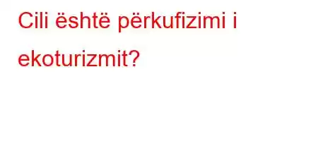 Cili është përkufizimi i ekoturizmit?