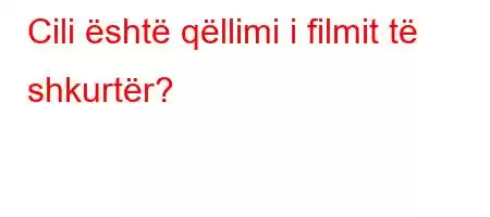 Cili është qëllimi i filmit të shkurtër