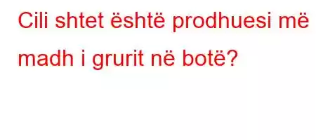 Cili shtet është prodhuesi më i madh i grurit në botë?