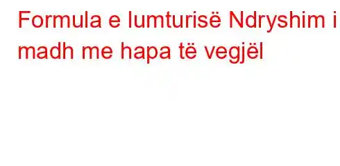 Formula e lumturisë Ndryshim i madh me hapa të vegjël