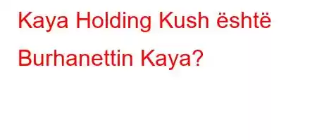 Kaya Holding Kush është Burhanettin Kaya?