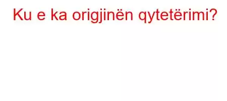 Ku e ka origjinën qytetërimi?