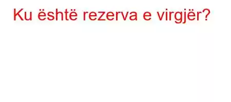 Ku është rezerva e virgjër