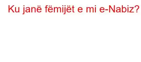 Ku janë fëmijët e mi e-Nabiz?