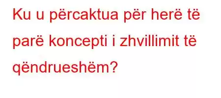 Ku u përcaktua për herë të parë koncepti i zhvillimit të qëndrueshëm?