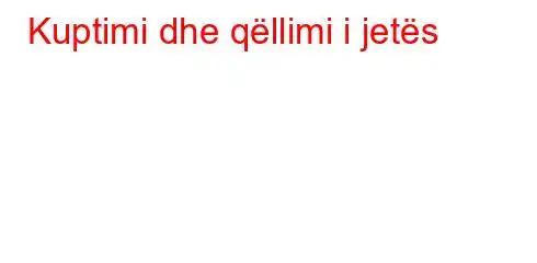 Kuptimi dhe qëllimi i jetës